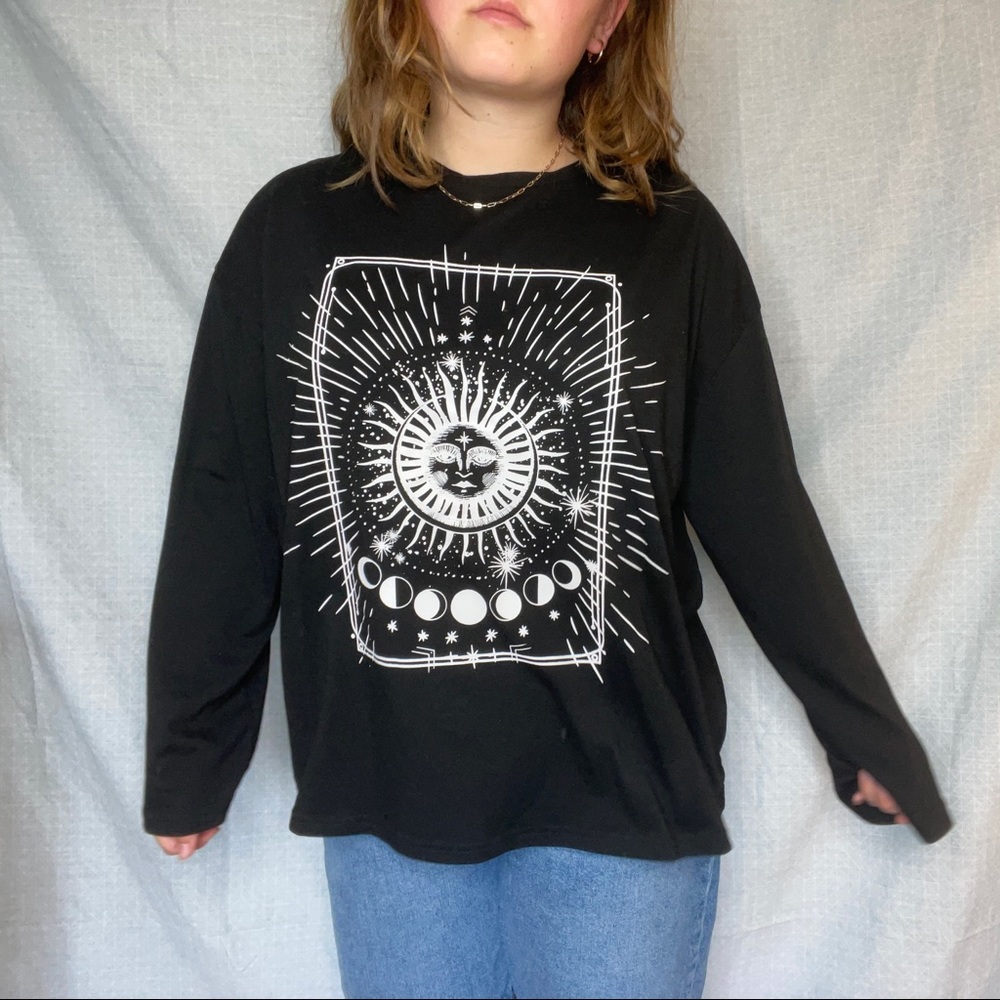 Oversized Long Sleeve Graphic Tee